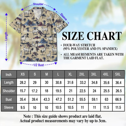 Goat Island Hawaiian Shirt for Men, Button Down Aloha Shirt - Azhawaiian
