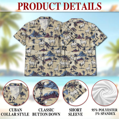 Goat Island Hawaiian Shirt for Men, Button Down Aloha Shirt - Azhawaiian