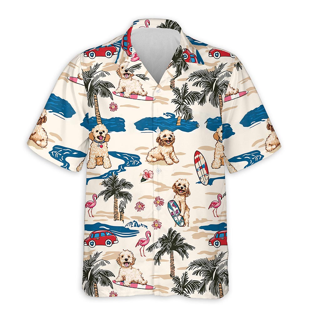 Azhawaiian Goldendoodle Hawaiian Shirt for Men