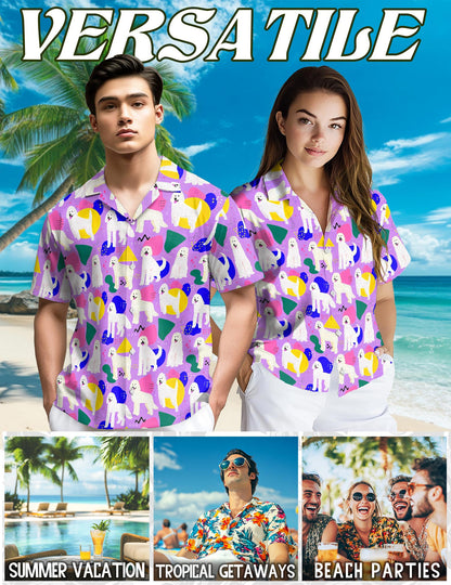 Goldendoodles Hawaiian Shirt for Men, Button Down Aloha Shirt - Azhawaiian