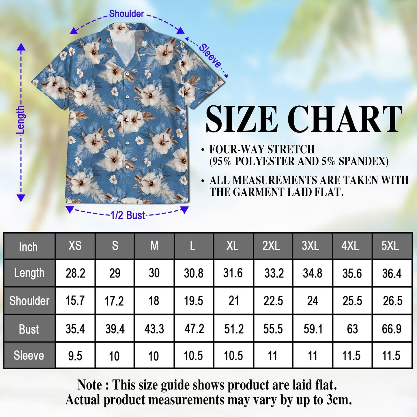 Hibiscus Flowers Hawaiian Shirt for Men, Button Down Aloha Shirt - Azhawaiian