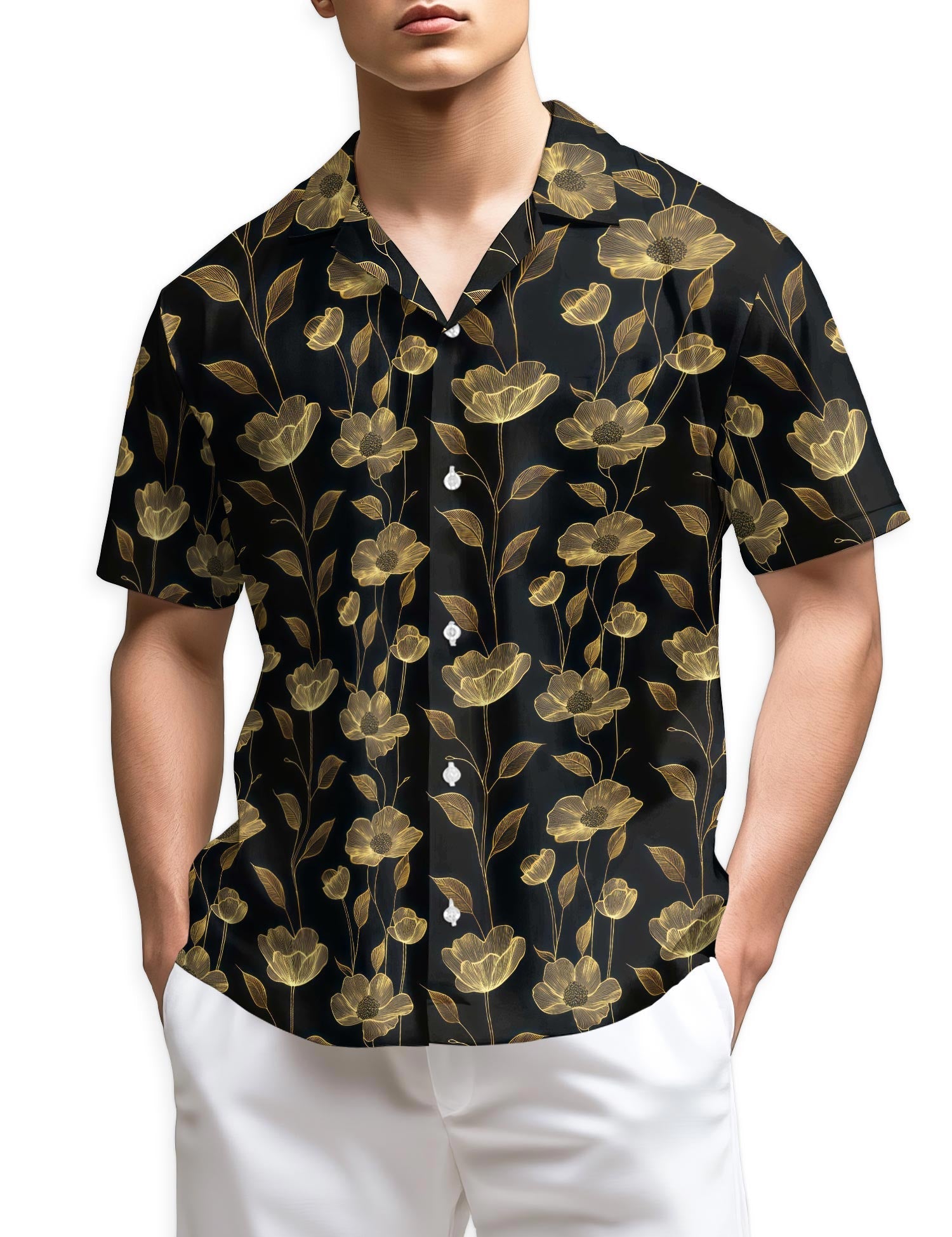 Azhawaiian Hibiscus Hawaiian Shirt for Men