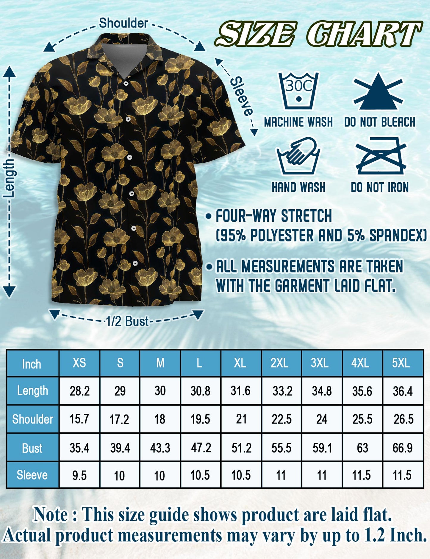 Hibiscus Hawaiian Shirt for Men, Button Down Aloha Shirt - Azhawaiian