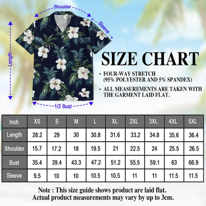 Hibiscus Island Hawaiian Shirt for Men, Button Down Aloha Shirt - Azhawaiian