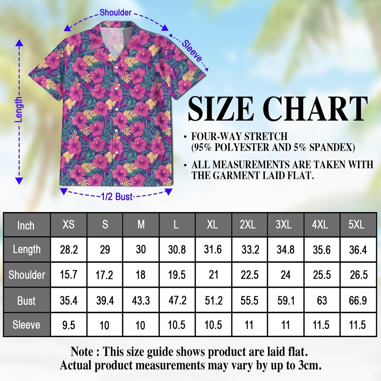 Hibiscus Purple Hawaiian Shirt for Men, Button Down Aloha Shirt - Azhawaiian