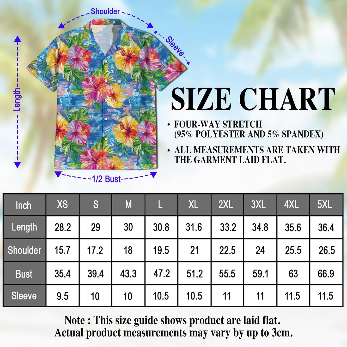 Hibiscus Seas Blue Hawaiian Shirt for Men, Button Down Aloha Shirt - Azhawaiian