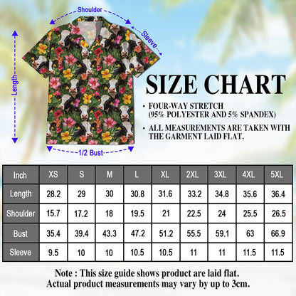 Holstein Cow Hawaiian Shirt for Men, Button Down Aloha Shirt - Azhawaiian