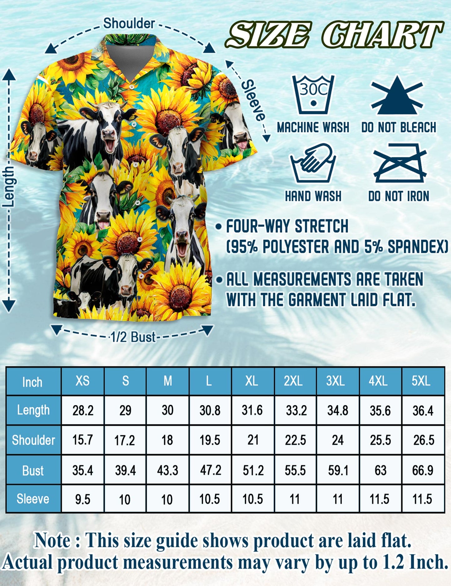 Holstein Friesian Cattle Hawaiian Shirt for Men, Button Down Aloha Shirt - Azhawaiian