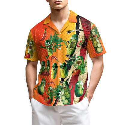 Azhawaiian I Am Here To Eat All The Pickles Hawaiian Shirt for Men