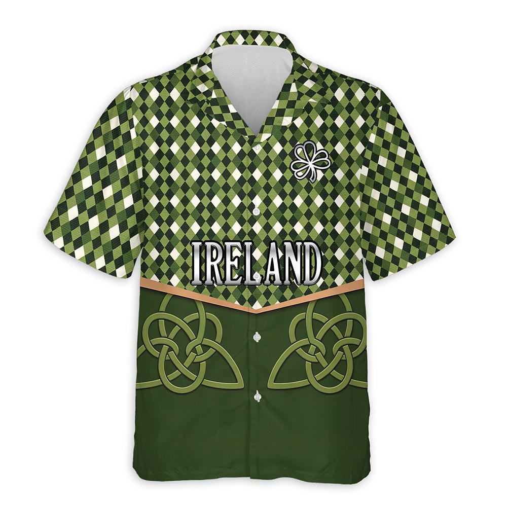Azhawaiian Ireland St Patrick's Day Hawaiian Shirt for Men