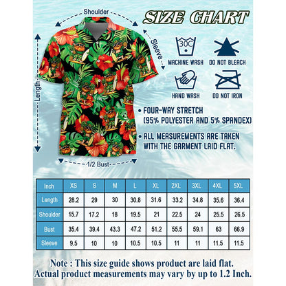 Irish Leprechaun with Flower St. Patrick's Day Hawaiian Shirt for Men, Aloha Button Down Shirt - Azhawaiian