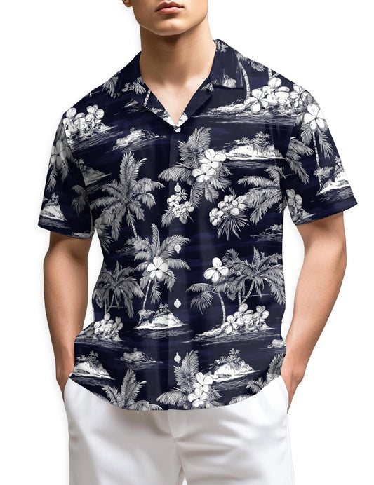Island Hawaiian Shirt for Men, Button Down Aloha Shirt - Azhawaiian