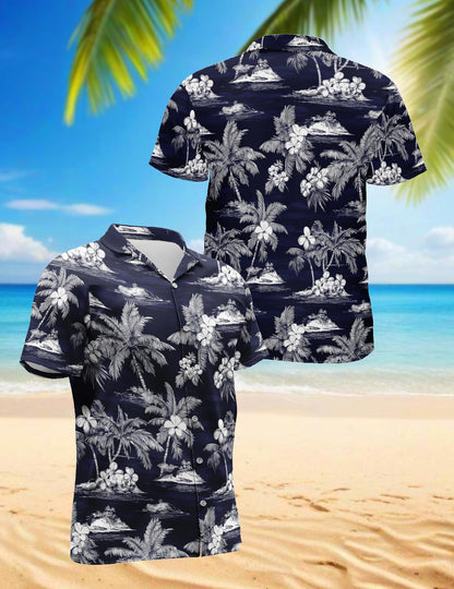 Island Hawaiian Shirt for Men, Button Down Aloha Shirt - Azhawaiian