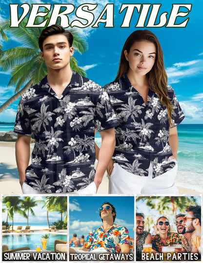 Island Hawaiian Shirt for Men, Button Down Aloha Shirt - Azhawaiian