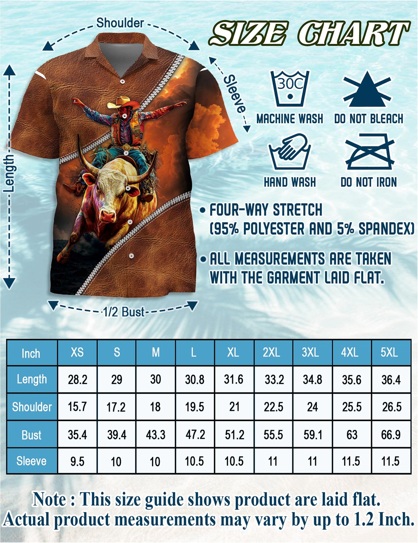 It's Rodeo Time Bull Riding Hawaiian Shirt for Men, Button Down Aloha Shirt - Azhawaiian