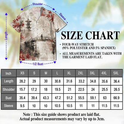 Japanese Aesthetic Sakura Hawaiian Shirt for Men, Button Down Aloha Shirt - Azhawaiian