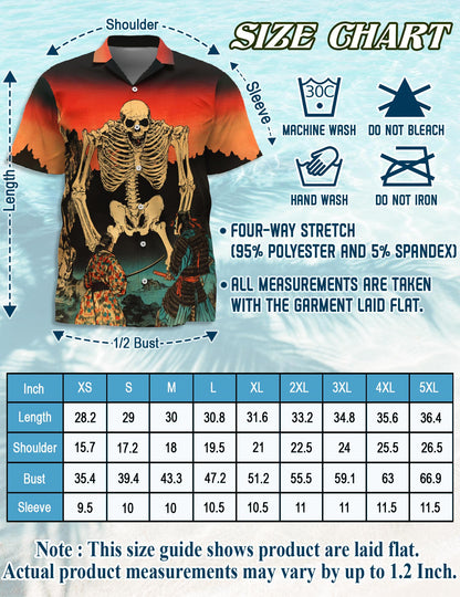 Japanese Aesthetic Ukiyoe Hawaiian Shirt for Men, Button Down Aloha Shirt - Azhawaiian