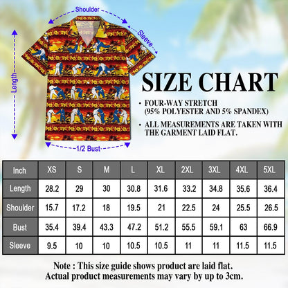 Judo Palm Hawaiian Shirt for Men, Button Down Aloha Shirt - Azhawaiian