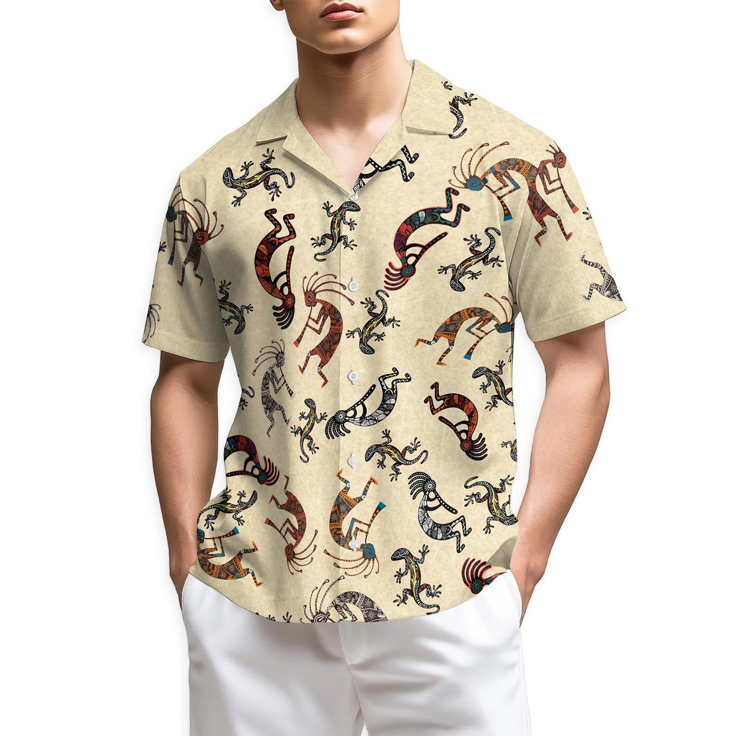 Azhawaiian Kokopelli Hawaiian Shirt for Men