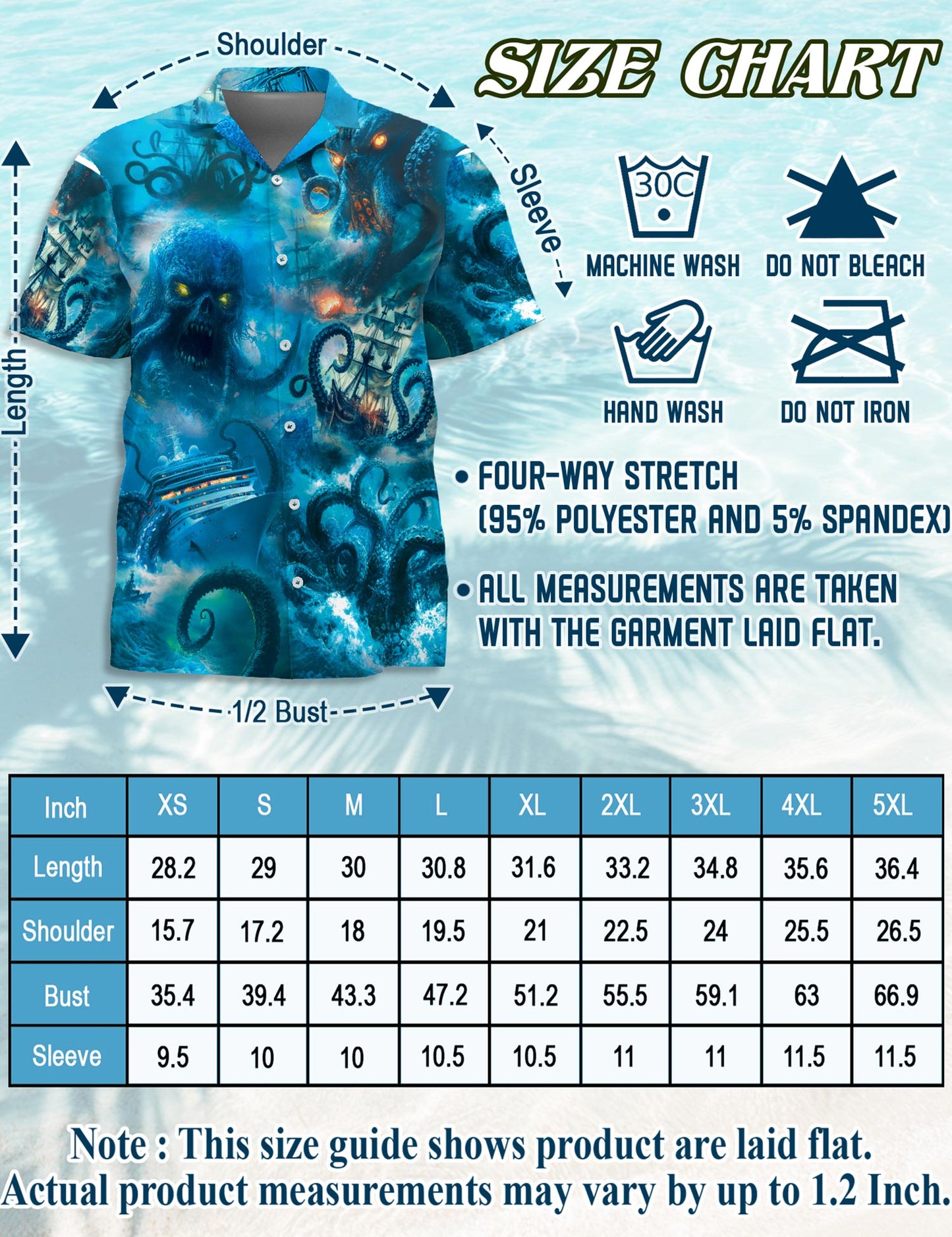 Legendary Octopus Attack Hawaiian Shirt for Men, Button Down Aloha Shirt - Azhawaiian
