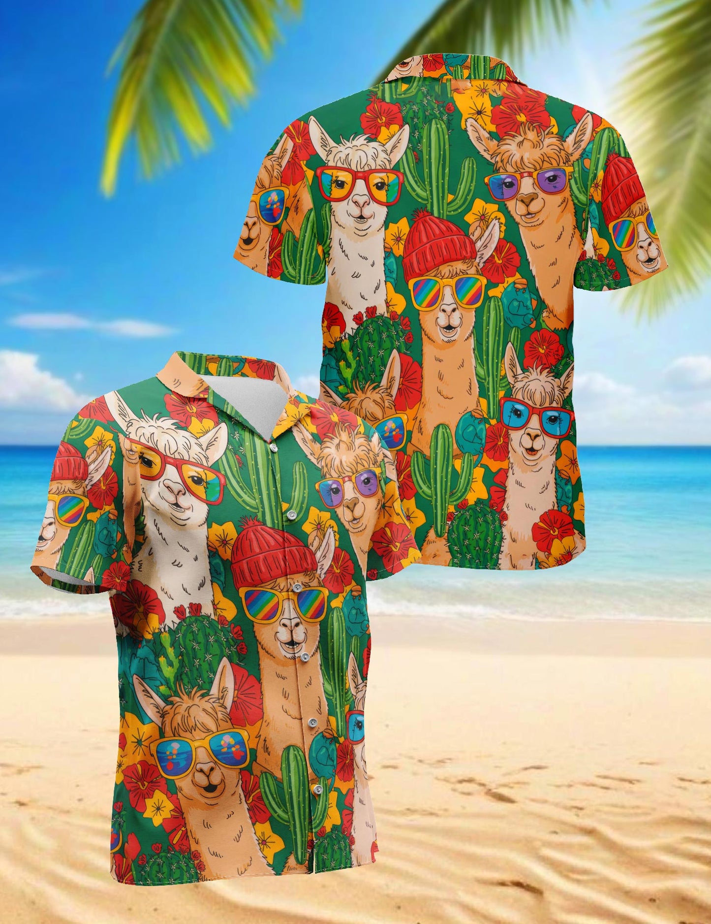 Llamazing Hawaiian Shirt for Men, Button Down Aloha Shirt - Azhawaiian