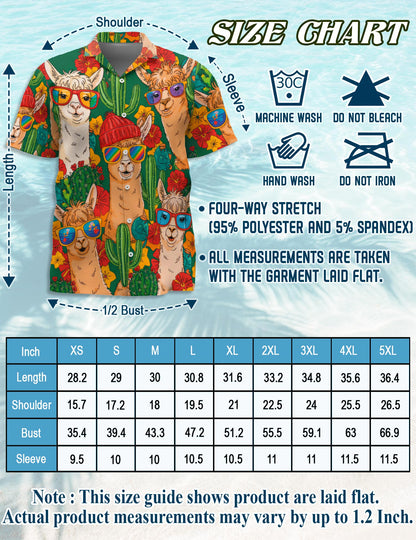 Llamazing Hawaiian Shirt for Men, Button Down Aloha Shirt - Azhawaiian