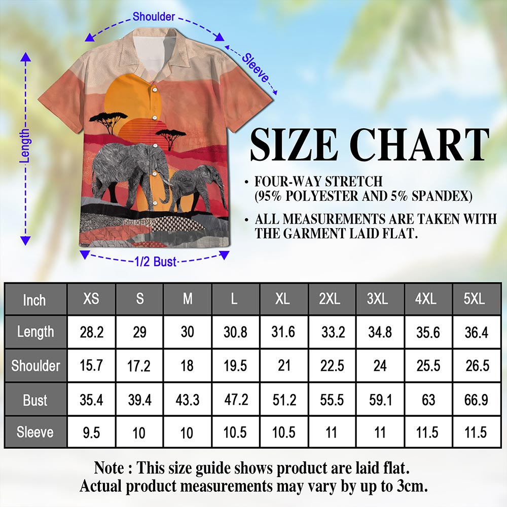Mandala Elephants Hawaiian Shirt for Men, Button Down Aloha Shirt - Azhawaiian