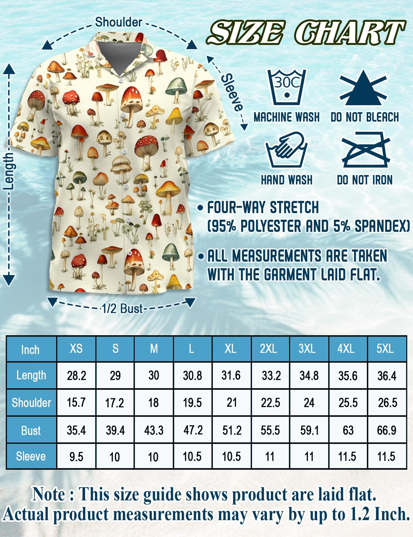 Mushroom Hawaiian Shirt for Men, Button Down Aloha Shirt - Azhawaiian