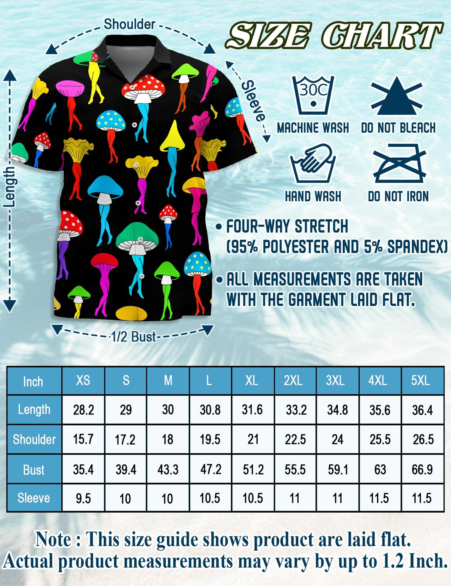 Mushroom Hawaiian Shirt for Men, Button Down Aloha Shirt - Azhawaiian