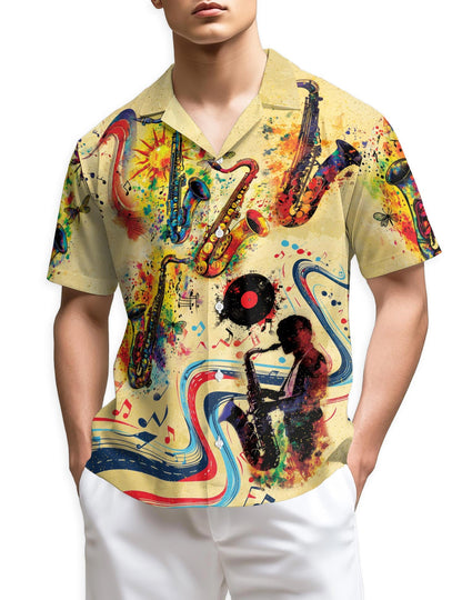Azhawaiian Music Saxophone Is My Life Hawaiian Shirt for Men