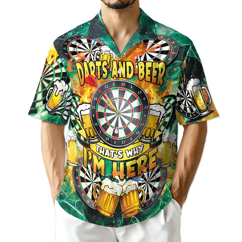 Azhawaiian My Drinking Team Has A Darts Problem Hawaiian Shirt for Men
