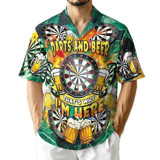 Azhawaiian My Drinking Team Has A Darts Problem Hawaiian Shirt for Men