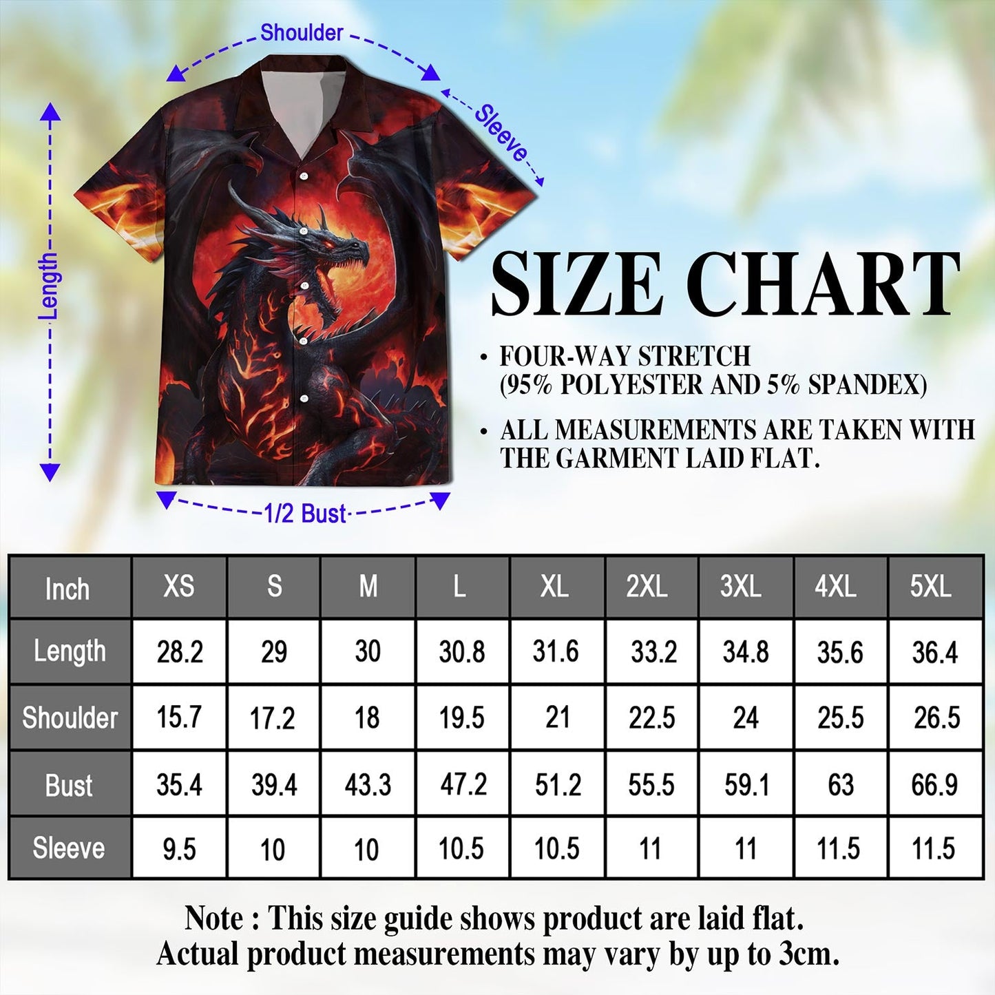 Mythical Dragon Hawaiian Shirt for Men, Button Down Aloha Shirt - Azhawaiian