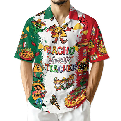 Azhawaiian Nacho Average Teacher Hawaiian Shirt for Men