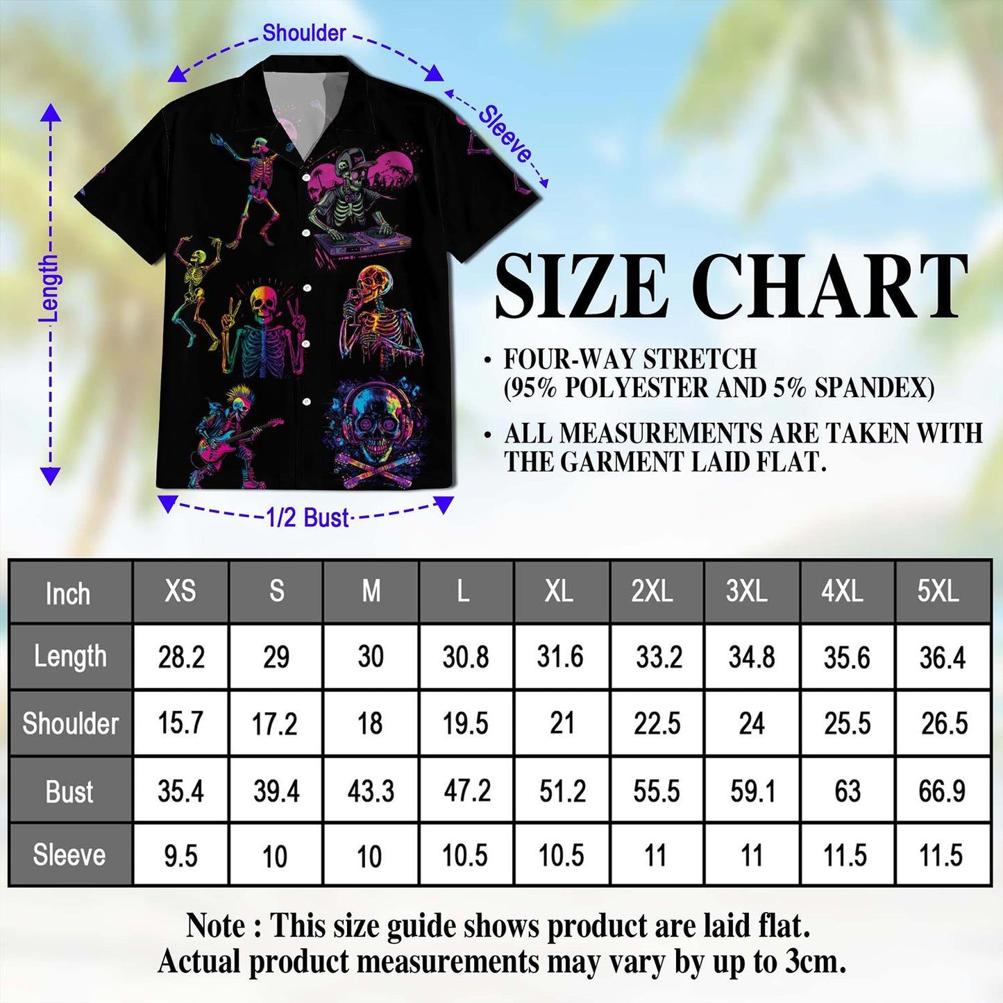 Skeleton Dance Hawaiian Shirt for Men, Button Down Aloha Shirt - Azhawaiian