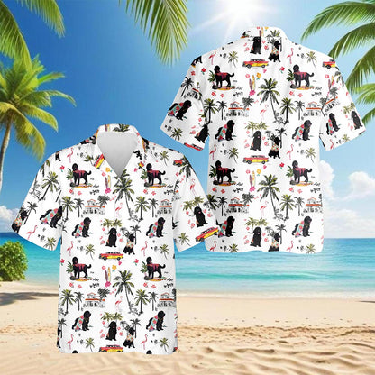 Newfoundland Beach Hawaiian Shirt for Men, Button Down Aloha Shirt - Azhawaiian