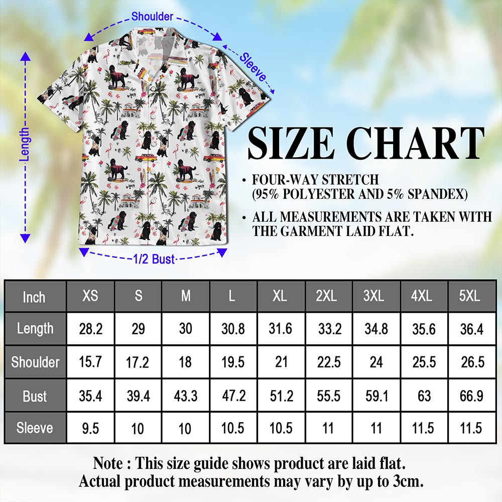 Newfoundland Beach Hawaiian Shirt for Men, Button Down Aloha Shirt - Azhawaiian