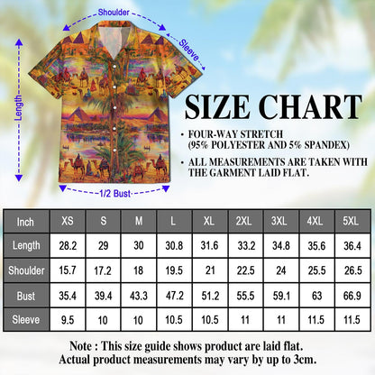 Oasis Relaxing Day In Peaceful Hawaiian Shirt for Men, Button Down Aloha Shirt - Azhawaiian