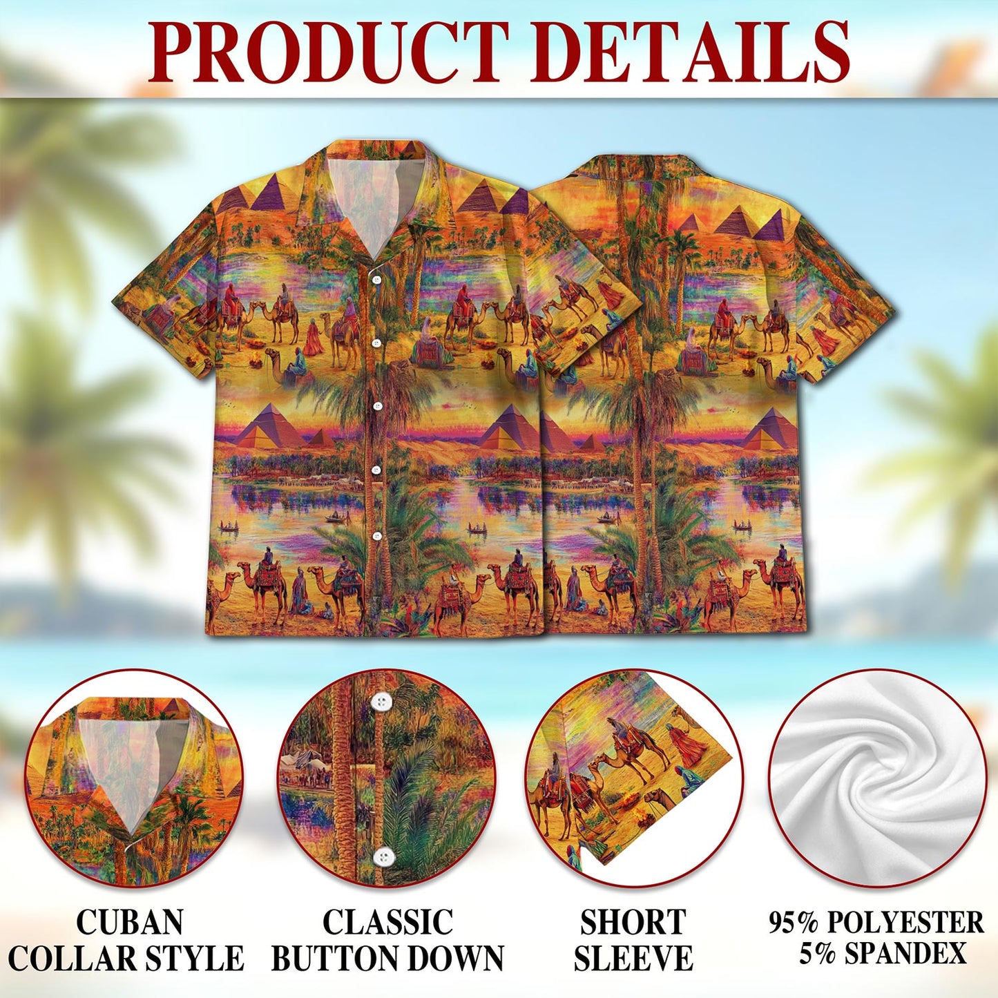 Oasis Relaxing Day In Peaceful Hawaiian Shirt for Men, Button Down Aloha Shirt - Azhawaiian