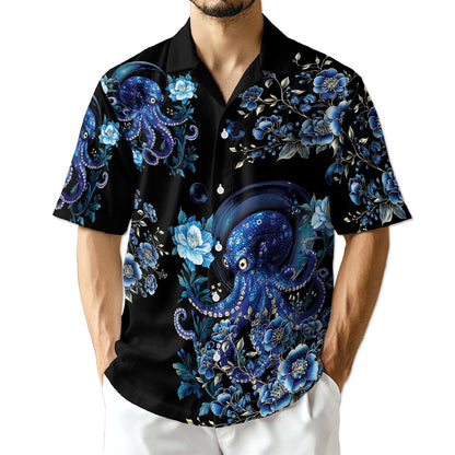 Azhawaiian Octopus Flower Hawaiian Shirt for Men