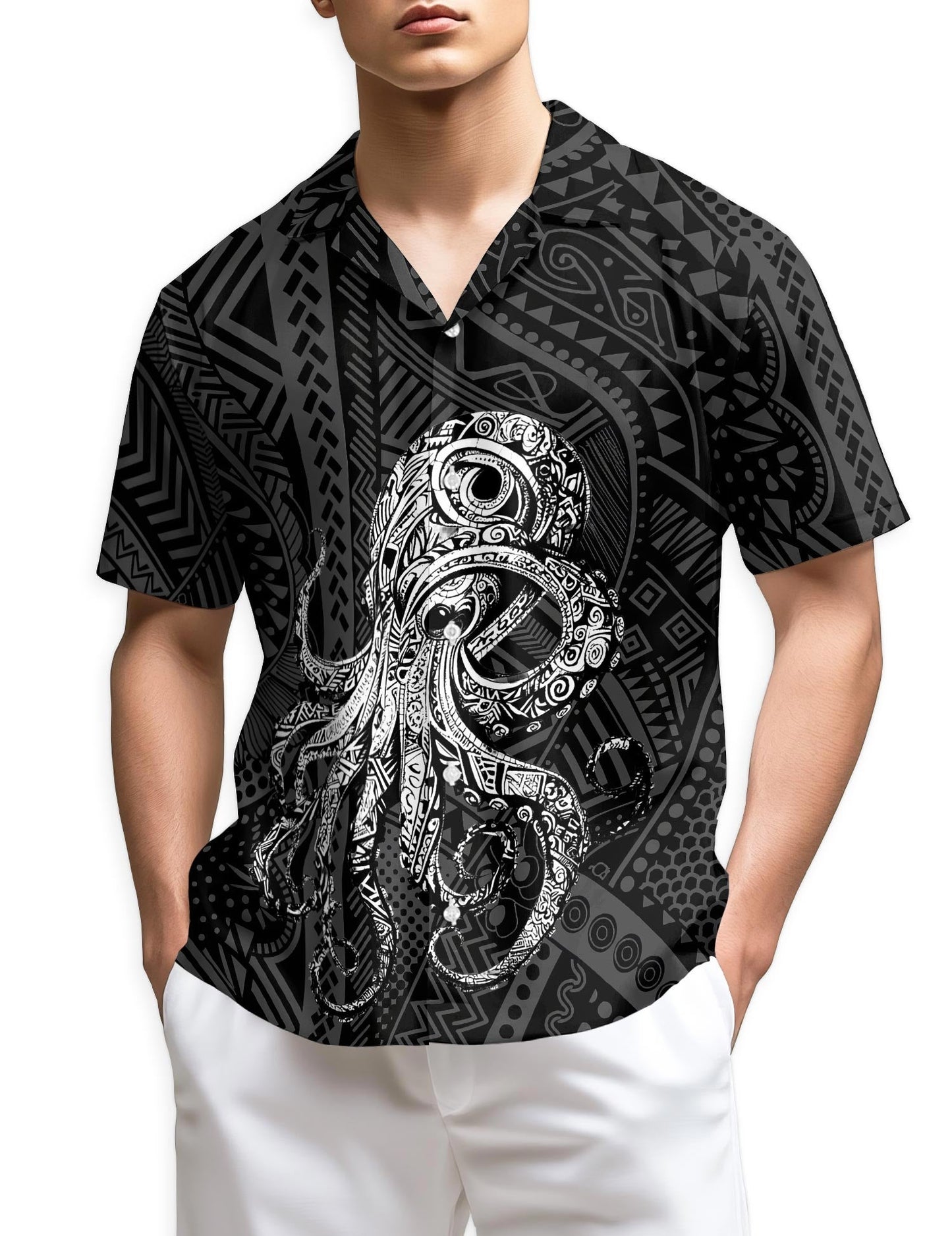 Azhawaiian Octopus Hawaiian Shirt for Men