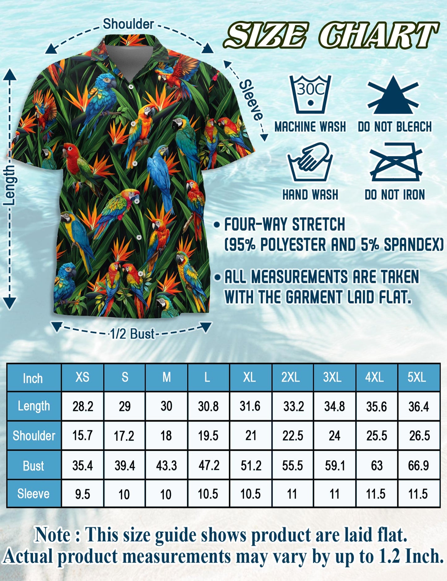 Parrot Amazing Hawaiian Shirt for Men, Button Down Aloha Shirt - Azhawaiian