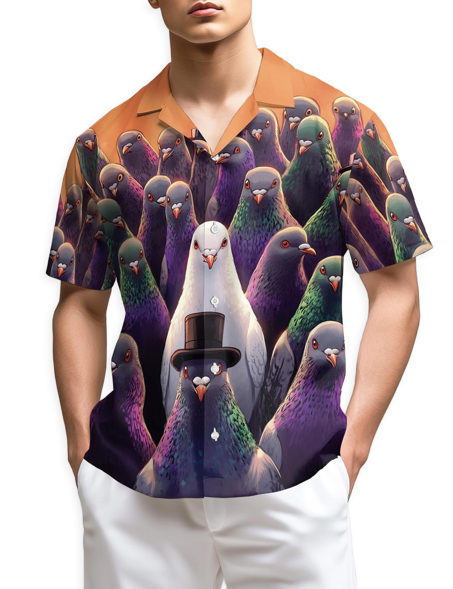 Azhawaiian Pigeon Hunting Hawaiian Shirt for Men