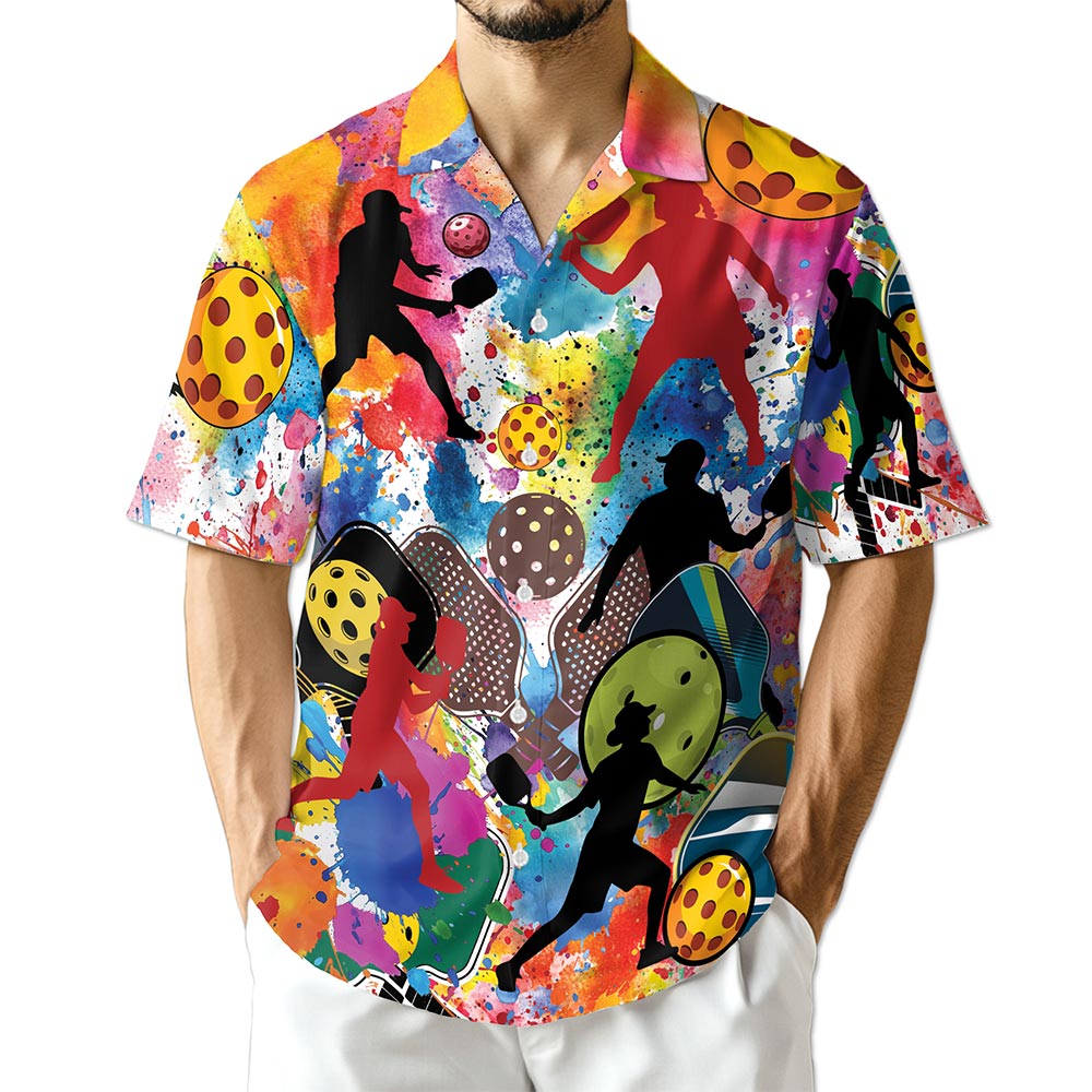 Azhawaiian Playing Pickleball Hawaiian Shirt for Men