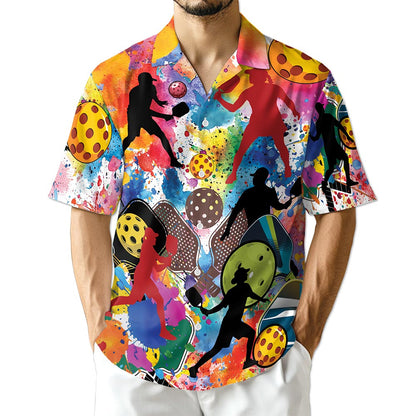 Azhawaiian Playing Pickleball Hawaiian Shirt for Men