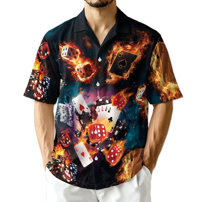 Azhawaiian Poker Hawaiian Shirt for Men