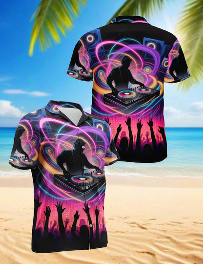 Proud DJ Life Hawaiian Shirt for Men, Button Down Aloha Shirt - Azhawaiian
