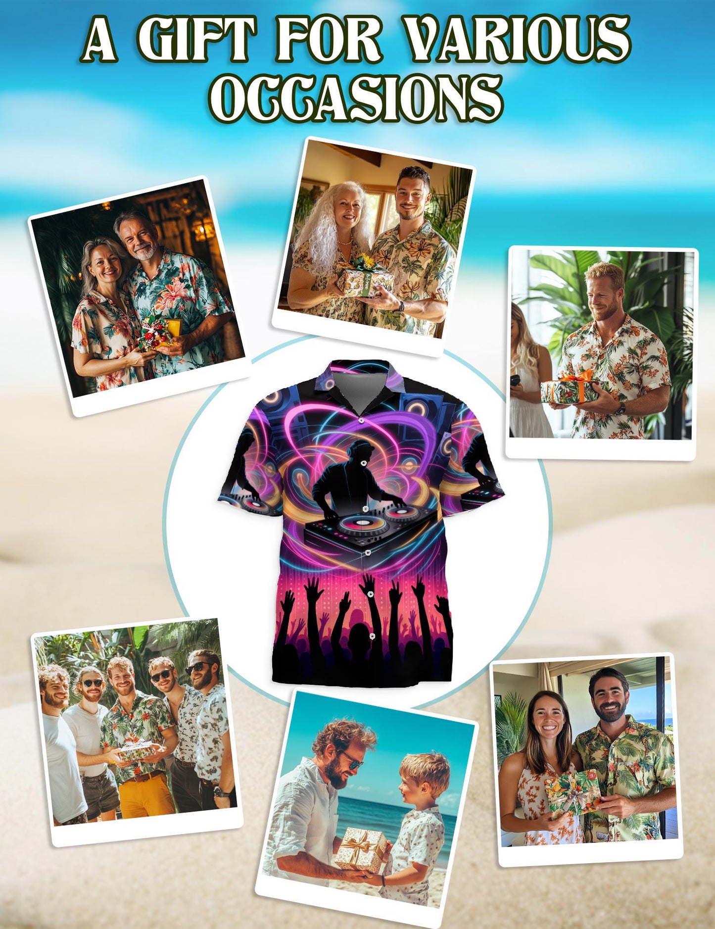 Proud DJ Life Hawaiian Shirt for Men, Button Down Aloha Shirt - Azhawaiian