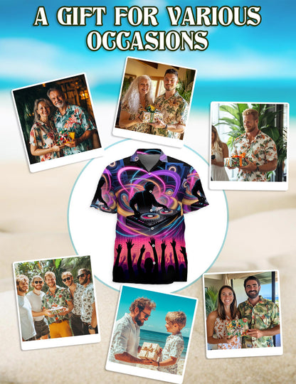 Proud DJ Life Hawaiian Shirt for Men, Button Down Aloha Shirt - Azhawaiian