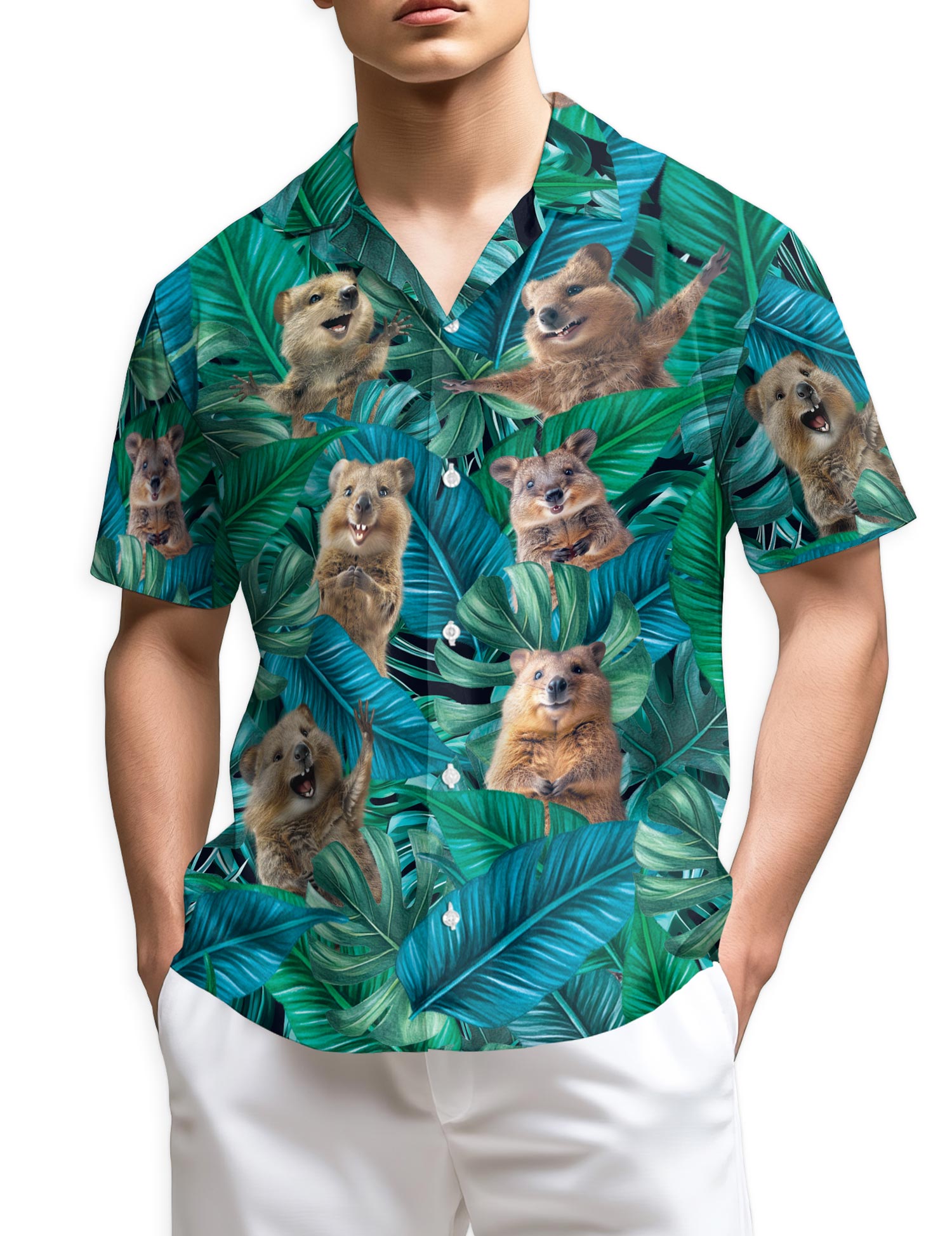 Azhawaiian Quokka Hawaiian Shirt for Men